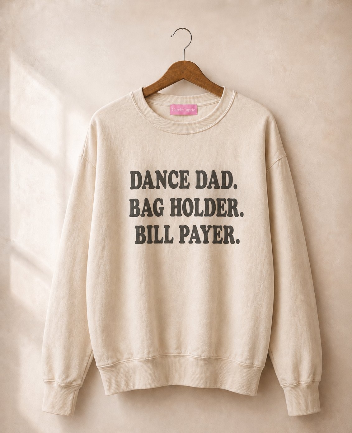 DANCE DAD. BAG HOLDER. BILL PAYER. — The Design
