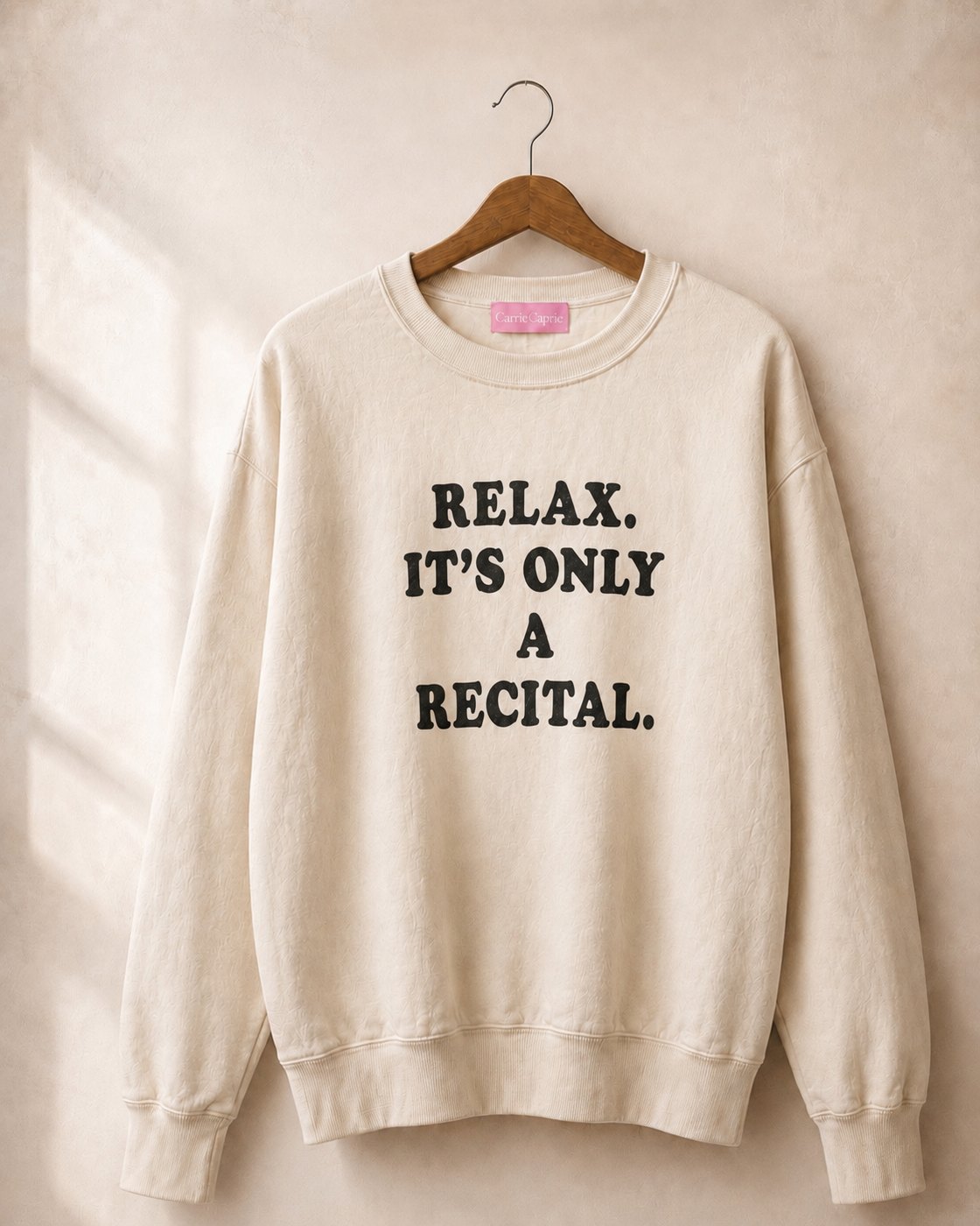 RELAX. IT'S ONLY A RECITAL. — The Design